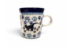 Bunzlau Mok recht klein 1771X Black Cat 150 ml 150 ml Mok met oor